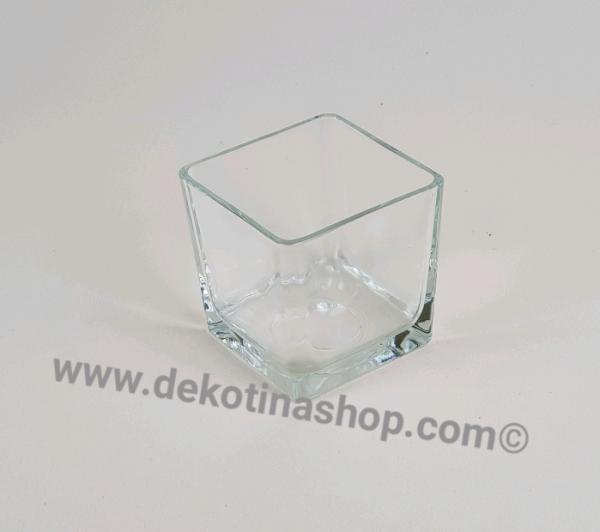 Glaswürfel ca. 10 cm x 10 cm